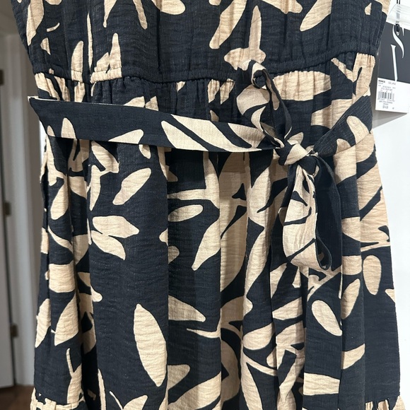 Vera Wang Black and Cream Patterned Dress - Picture 3 of 4